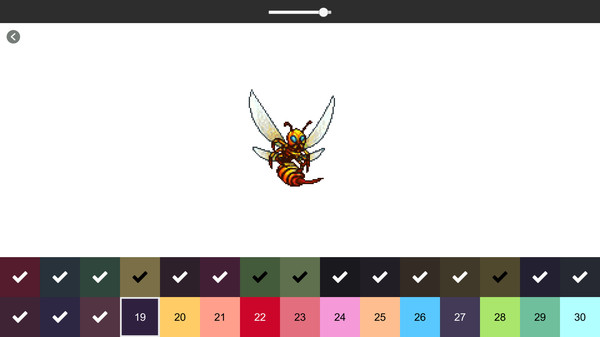Скриншот из RETRO-PIXEL COLOR PALETTE: Color by Number