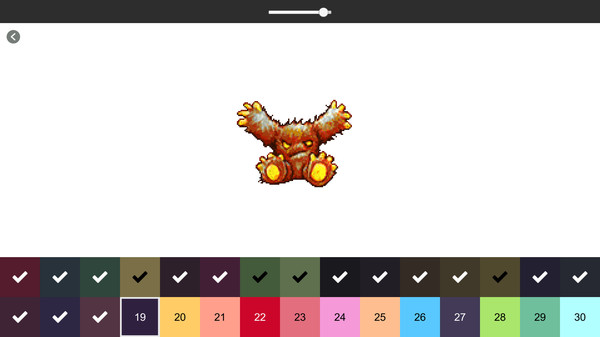 Скриншот из RETRO-PIXEL COLOR PALETTE: Color by Number