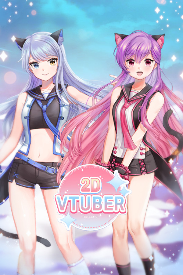 2D Vtuber Cutiecats for steam