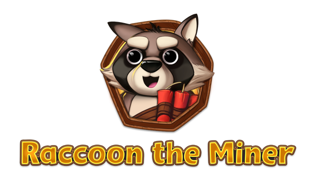 Raccoon The Miner Logo