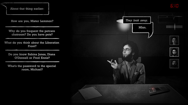 Скриншот из Interrogation: You will be deceived Demo