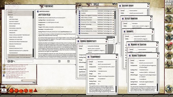 Скриншот из Fantasy Grounds - Pathfinder RPG - Technology Guide