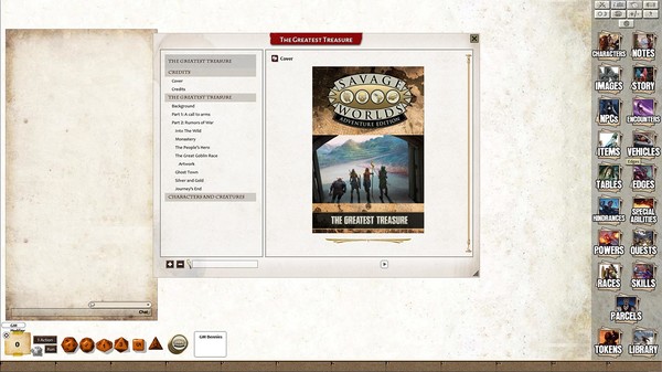 Скриншот из Fantasy Grounds - The Greatest Treasure: A Fantasy Savage Tale
