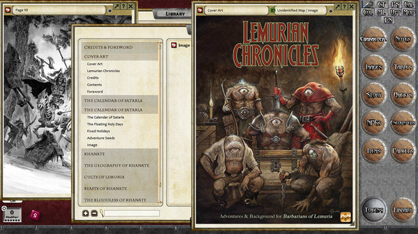 Скриншот из Fantasy Grounds - Lemurian Chronicles