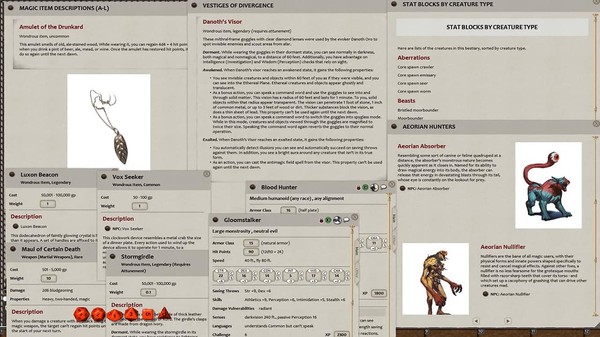 Скриншот из Fantasy Grounds - D&D Explorer's Guide to Wildemount