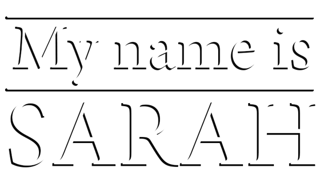 My Name is Sarah Logo