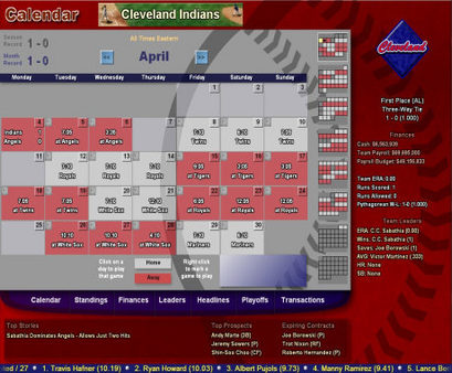 Скриншот из Baseball Mogul 2008