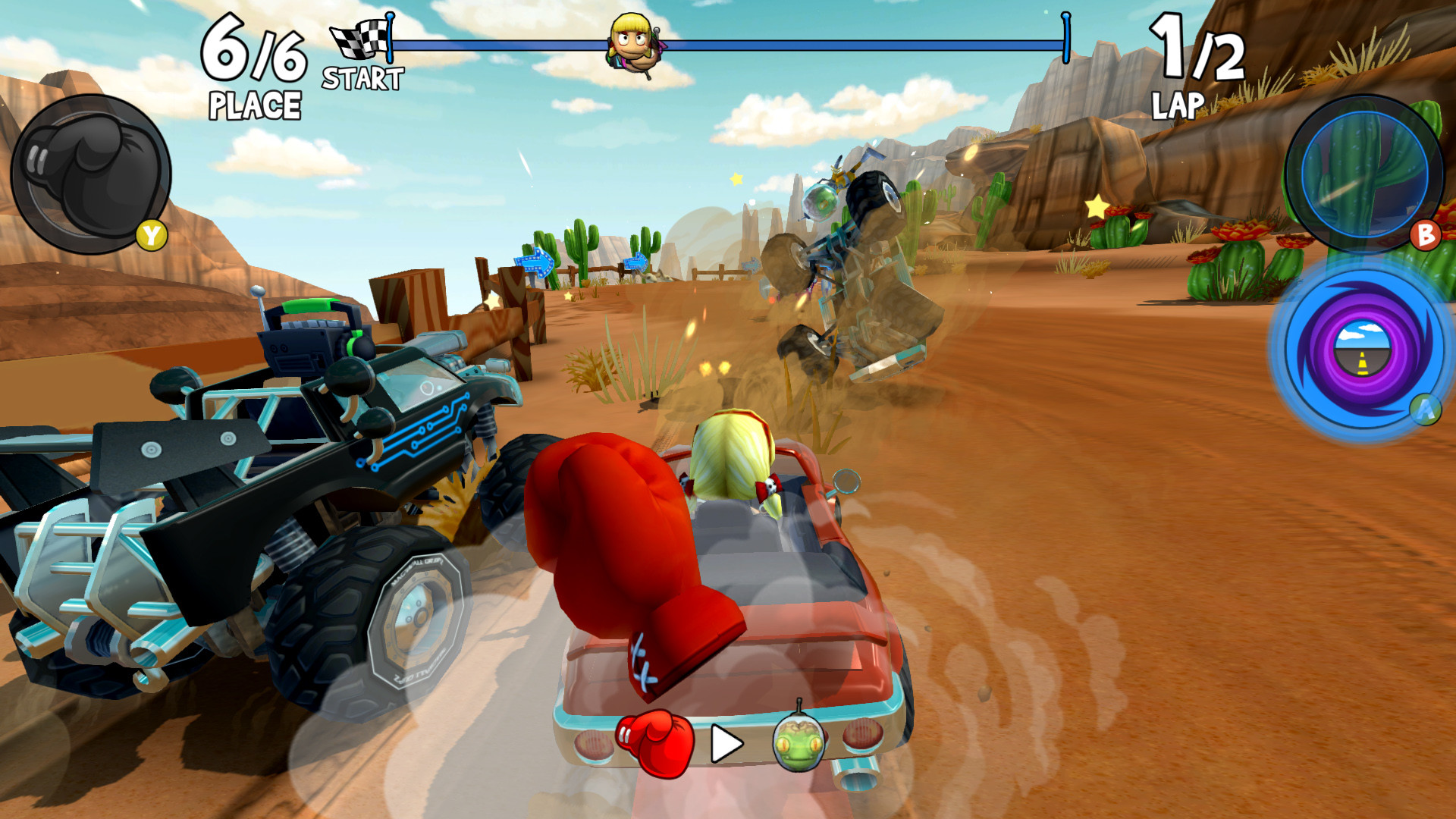 Beach buggy racing 2 island adventure есть ли русский язык