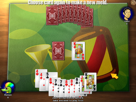 Classic Card Game Gin Rummy game for Linux 1