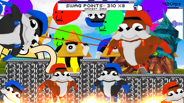 Скриншот из Meme Run 2
