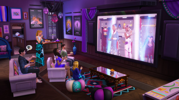 Скриншот из The Sims™ 4 Movie Hangout Stuff