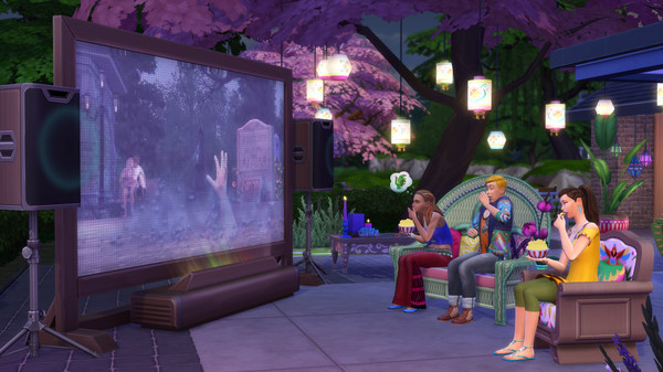Скриншот из The Sims™ 4 Movie Hangout Stuff