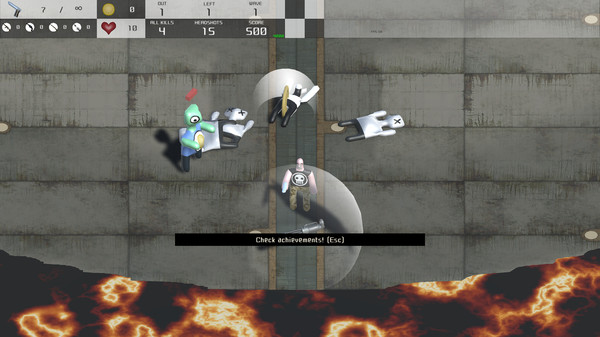 Attack of the alien thingies from lava! game for Linux 1