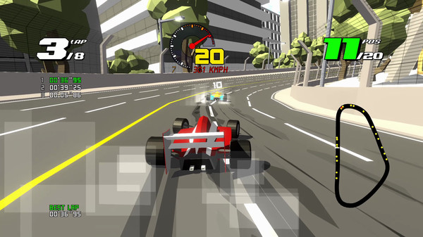 Скриншот из Formula Retro Racing