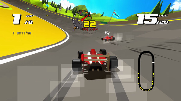 Скриншот из Formula Retro Racing