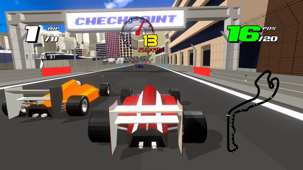 Скриншот из Formula Retro Racing