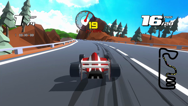 Скриншот из Formula Retro Racing