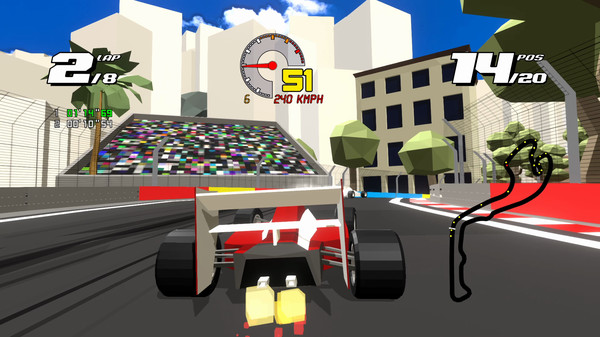 Скриншот из Formula Retro Racing