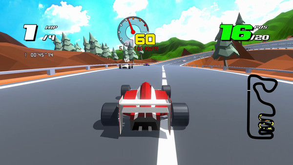 Скриншот из Formula Retro Racing