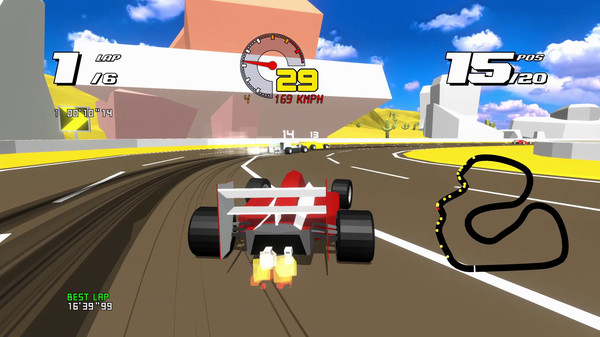 Скриншот из Formula Retro Racing