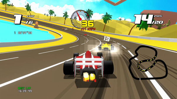 Скриншот из Formula Retro Racing