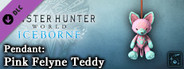 Monster Hunter World: Iceborne - Pendant: Pink Felyne Teddy