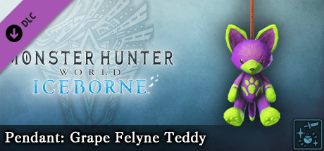 Monster Hunter World: Iceborne - Pendant: Grape Felyne Teddy