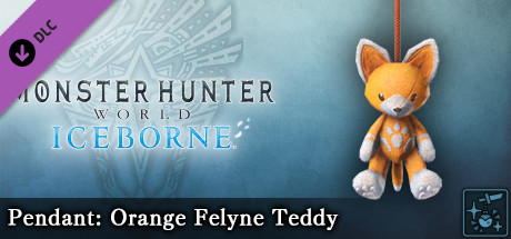 Monster Hunter World: Iceborne - Pendant: Orange Felyne Teddy