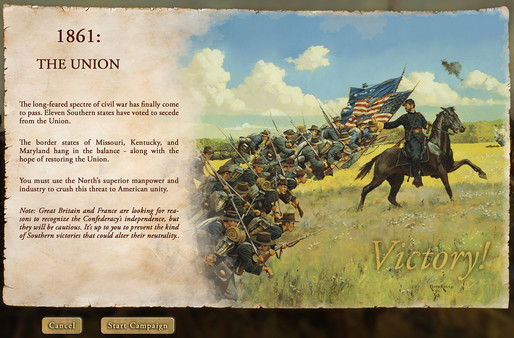 Скриншот из Victory and Glory: The American Civil War