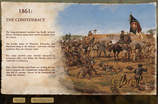 Скриншот из Victory and Glory: The American Civil War