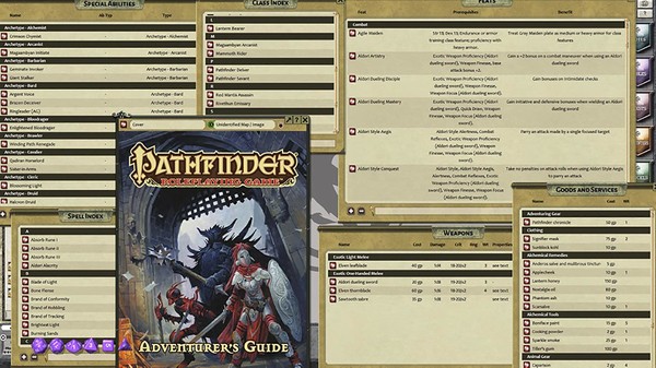 Скриншот из Fantasy Grounds - Pathfinder RPG - Adventurer's Guide