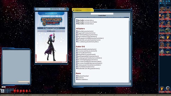 Скриншот из Fantasy Grounds - Starfinder Society Scenario #1-06: A Night in Nightarch
