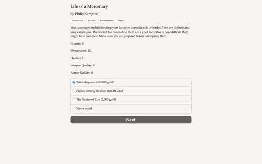 Скриншот из Life of a Mercenary Скриншот из Life of a Mercenary