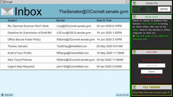 Скриншот из Greyhat - A Digital Detective Adventure