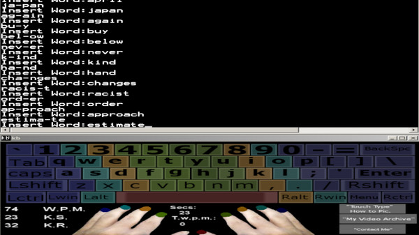 Touch Typing Home Row Speed Grinderfor windows and Linux 1