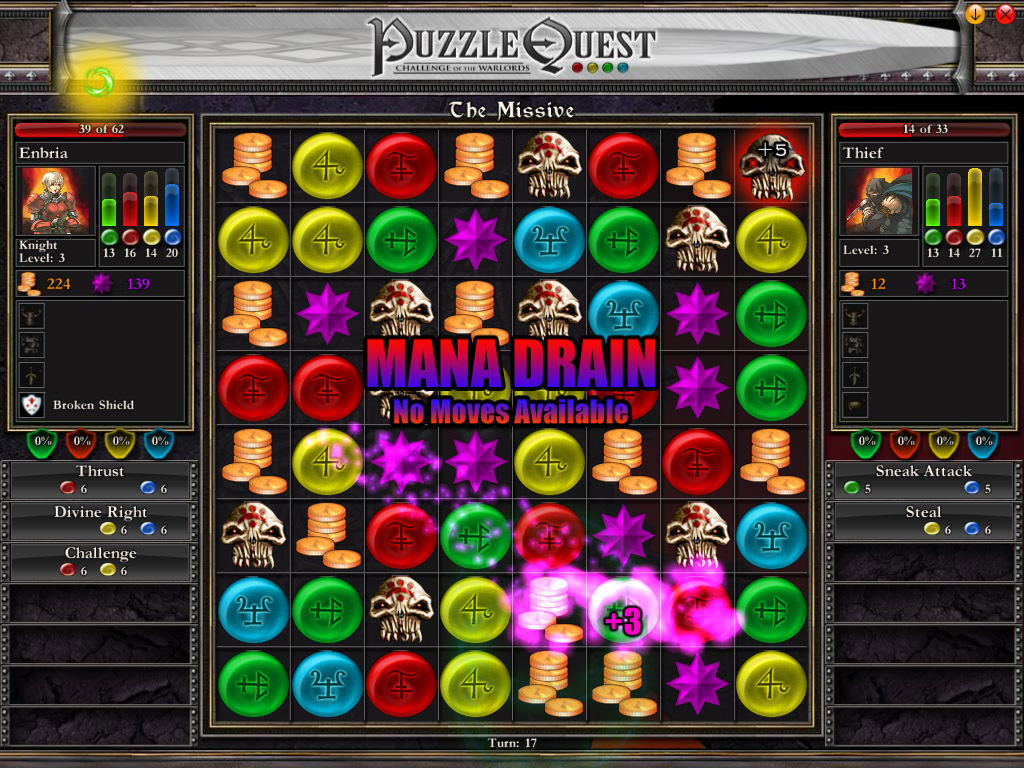 PuzzleQuest: Challenge of the Warlords screenshot