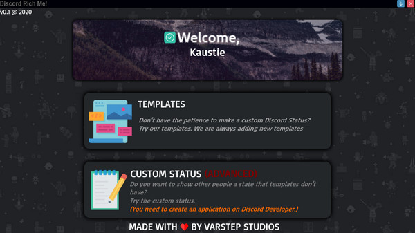 Скриншот из Discord Rich Me! Engine