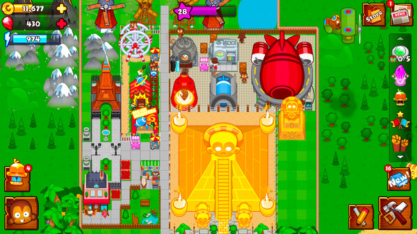 Скриншот из Bloons Monkey City