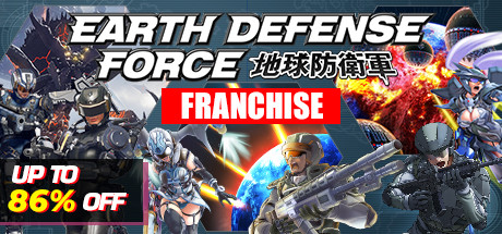 EARTH DEFENSE FORCE franchise advertising cover art