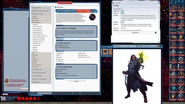 Скриншот из Fantasy Grounds - Starfinder Character Operations Manual