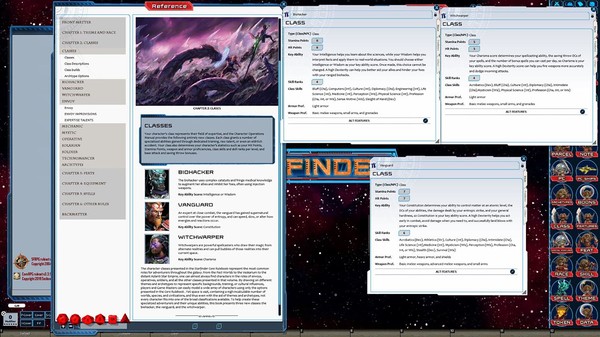 Скриншот из Fantasy Grounds - Starfinder Character Operations Manual