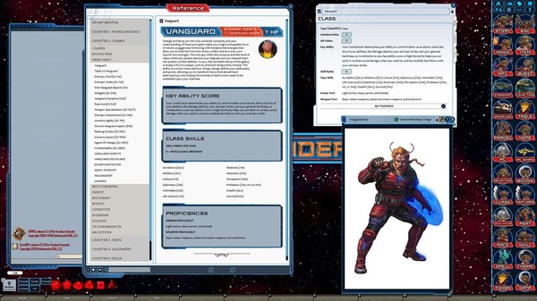 Скриншот из Fantasy Grounds - Starfinder Character Operations Manual
