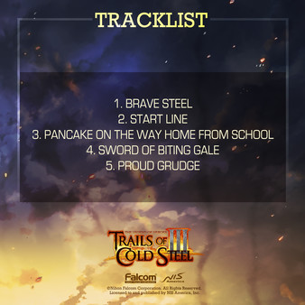 скриншот The Legend of Heroes: Trails of Cold Steel III  - Anthems of the Thors Branch Campus Digital Soundtrack Sampler 1
