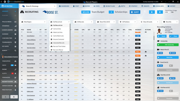 Скриншот из Draft Day Sports: College Basketball 2020