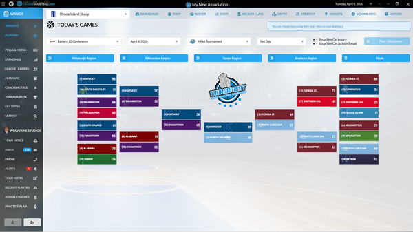 Скриншот из Draft Day Sports: College Basketball 2020