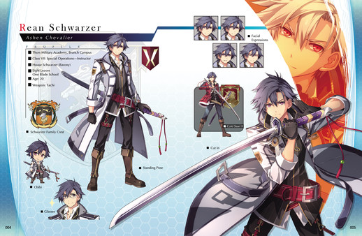 скриншот The Legend of Heroes: Trails of Cold Steel III  - Intelligence Division Files Digital Art Book 1