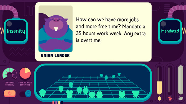 Скриншот из Democratic Socialism Simulator