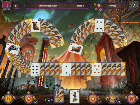 Скриншот из Dark Solitaire. Mystical Circus Скриншот из Dark Solitaire. Mystical Circus