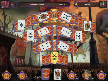 Скриншот из Dark Solitaire. Mystical Circus Скриншот из Dark Solitaire. Mystical Circus