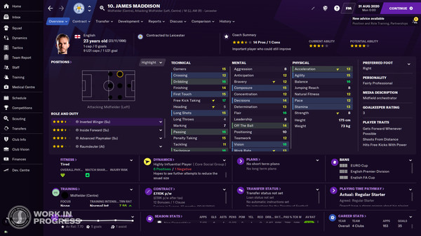 Скриншот из Football Manager 2021